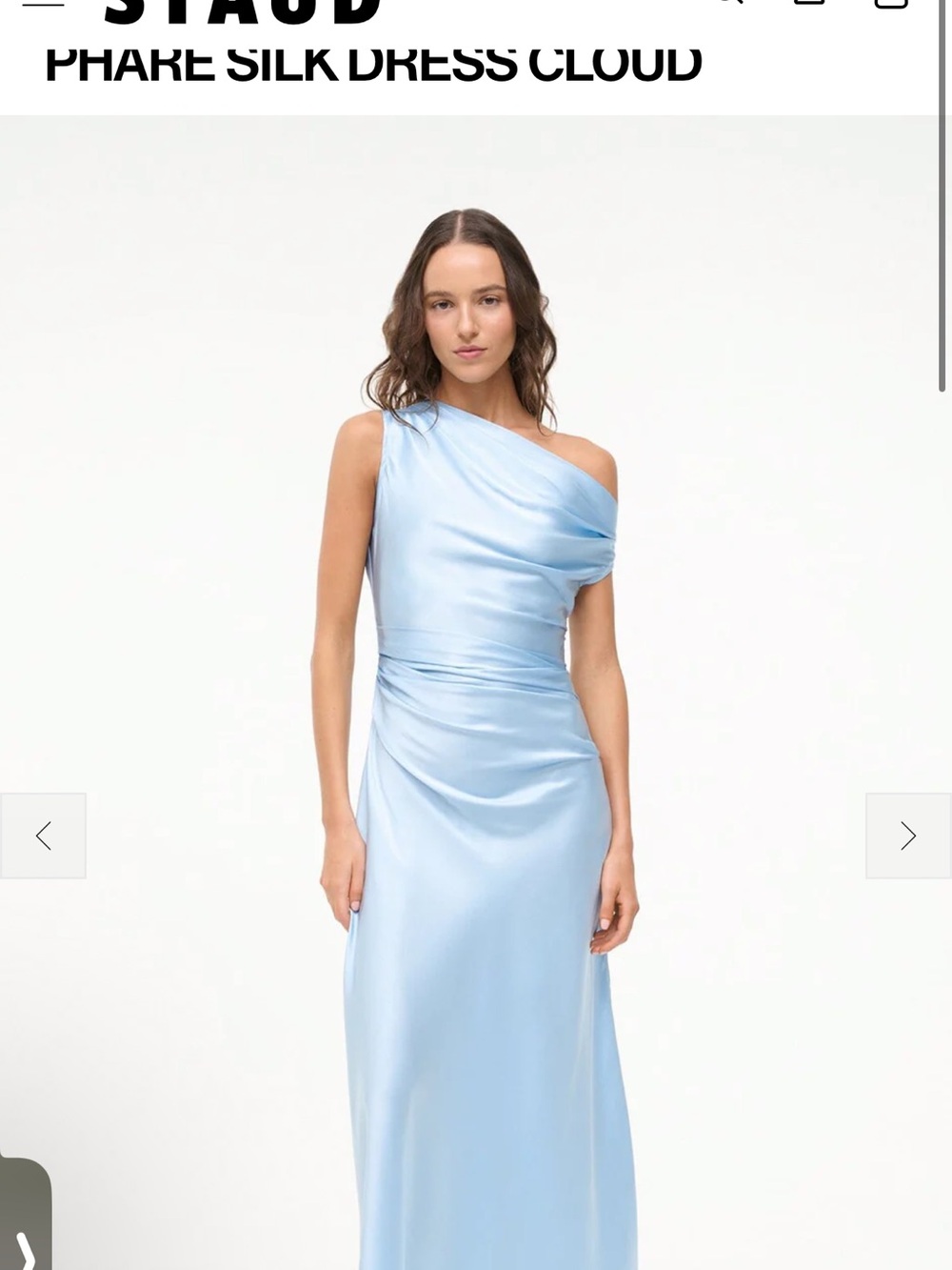 STAUD Phare Dress in Light Blue
